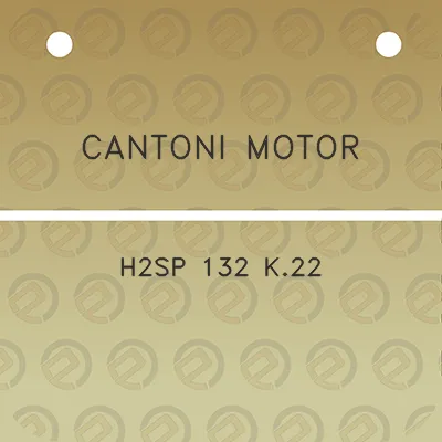 cantoni-motor-h2sp-132-k22