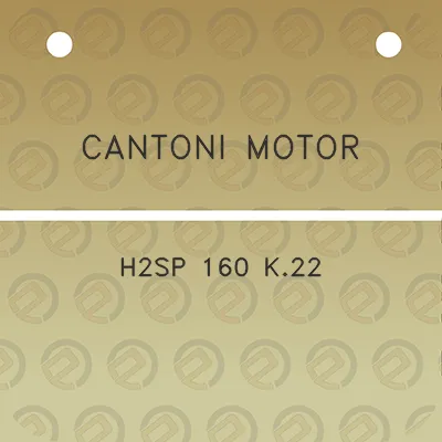 cantoni-motor-h2sp-160-k22