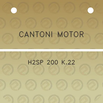 cantoni-motor-h2sp-200-k22