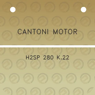 cantoni-motor-h2sp-280-k22