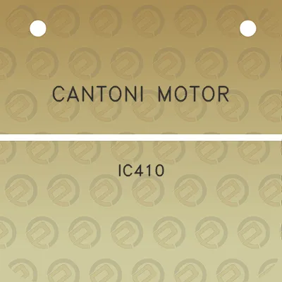 cantoni-motor-ic410