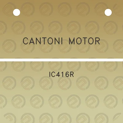 cantoni-motor-ic416r