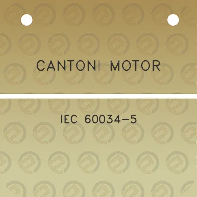 cantoni-motor-iec-60034-5