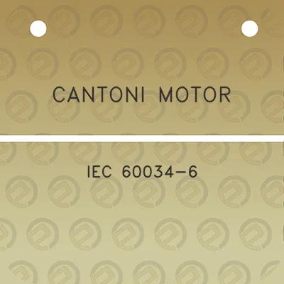 cantoni-motor-iec-60034-6