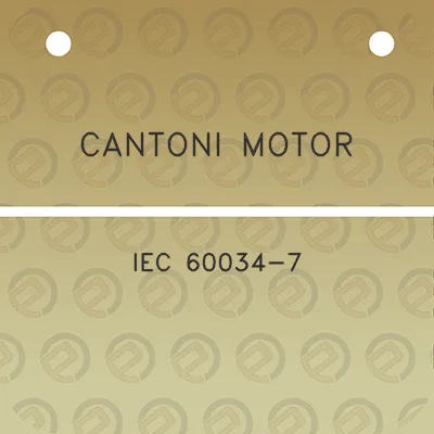 cantoni-motor-iec-60034-7