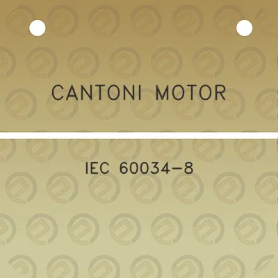 cantoni-motor-iec-60034-8