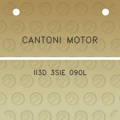 cantoni-motor-ii3d-3sie-090l