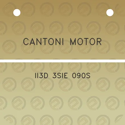 cantoni-motor-ii3d-3sie-090s