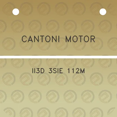 cantoni-motor-ii3d-3sie-112m