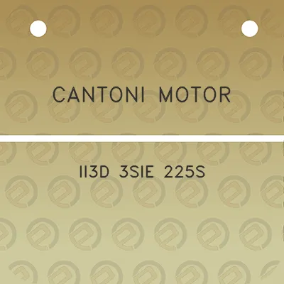 cantoni-motor-ii3d-3sie-225s