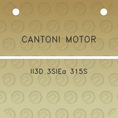 cantoni-motor-ii3d-3siea-315s