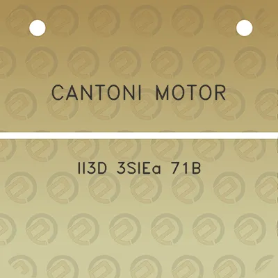 cantoni-motor-ii3d-3siea-71b