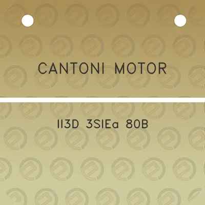 cantoni-motor-ii3d-3siea-80b