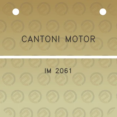 cantoni-motor-im-2061