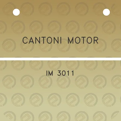 cantoni-motor-im-3011