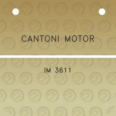 cantoni-motor-im-3611