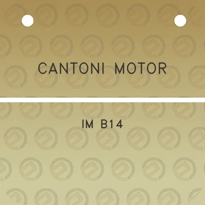 cantoni-motor-im-b14