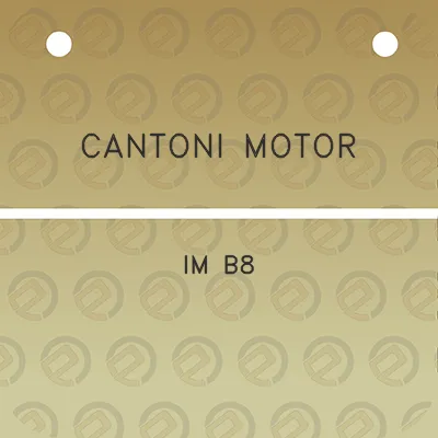 cantoni-motor-im-b8