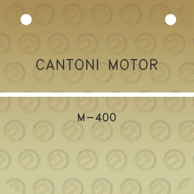 cantoni-motor-m-400