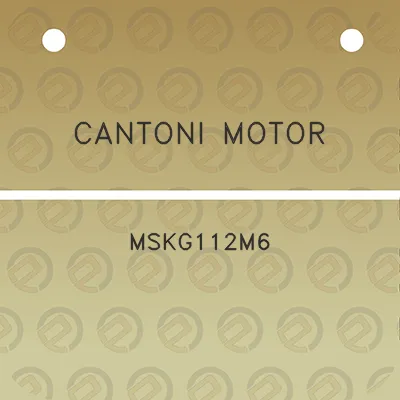 cantoni-motor-mskg112m6