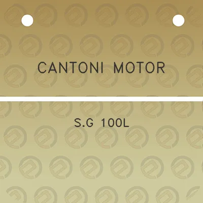 cantoni-motor-sg-100l