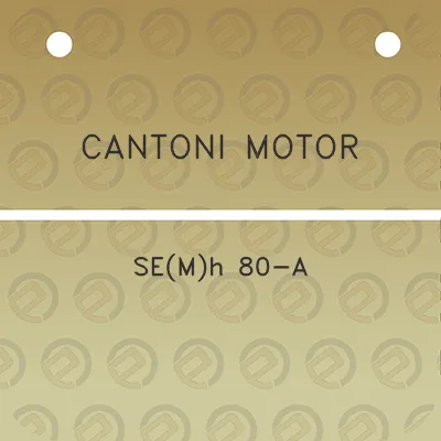 cantoni-motor-semh-80-a