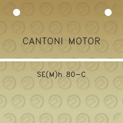 cantoni-motor-semh-80-c