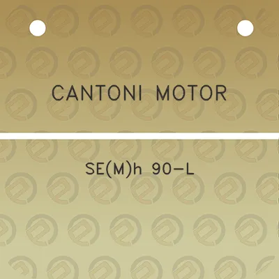 cantoni-motor-semh-90-l