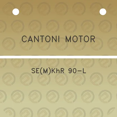 cantoni-motor-semkhr-90-l