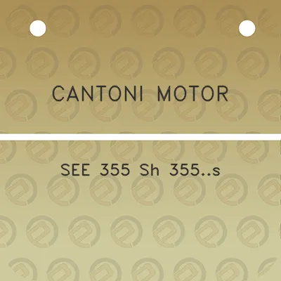 cantoni-motor-see-355-sh-355s