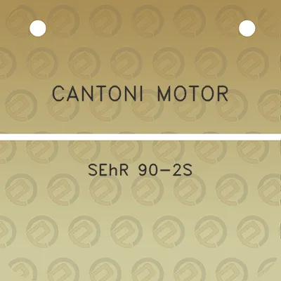 cantoni-motor-sehr-90-2s