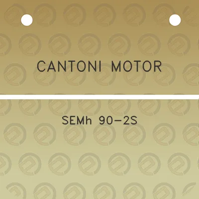 cantoni-motor-semh-90-2s