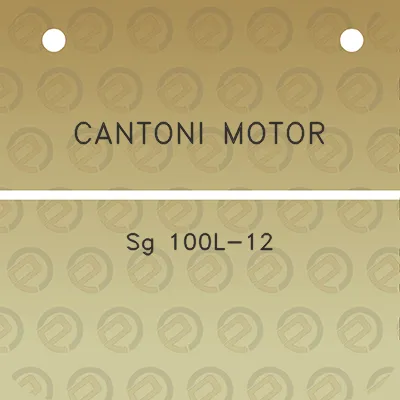 cantoni-motor-sg-100l-12