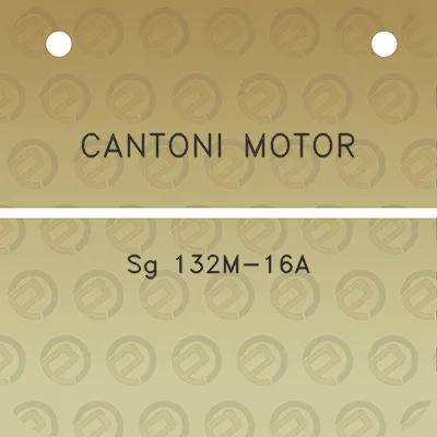 cantoni-motor-sg-132m-16a