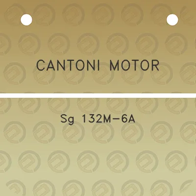 cantoni-motor-sg-132m-6a