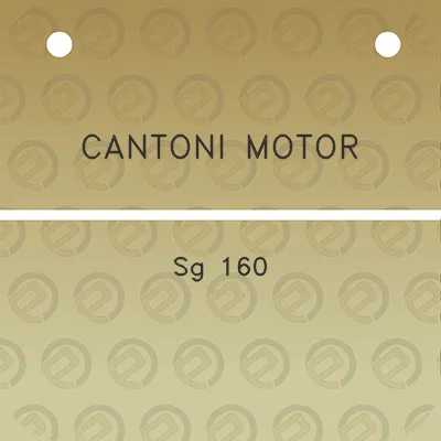 cantoni-motor-sg-160