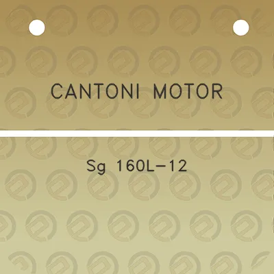 cantoni-motor-sg-160l-12