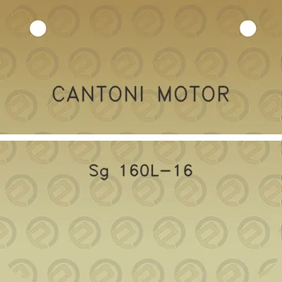 cantoni-motor-sg-160l-16