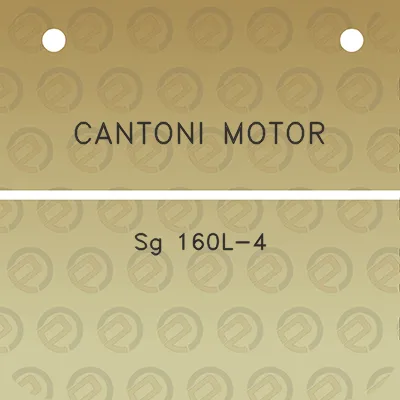 cantoni-motor-sg-160l-4