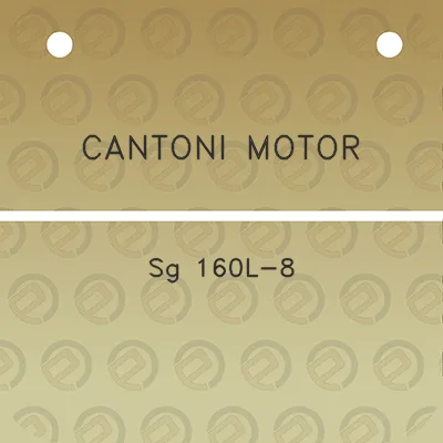 cantoni-motor-sg-160l-8