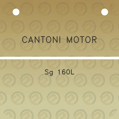 cantoni-motor-sg-160l