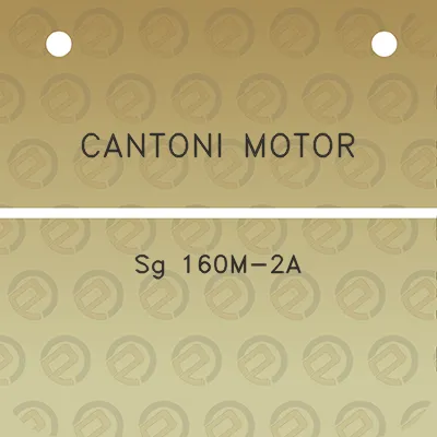 cantoni-motor-sg-160m-2a