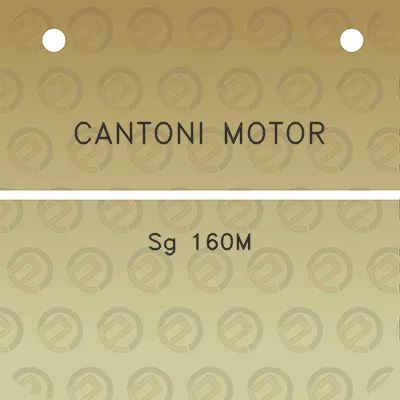 cantoni-motor-sg-160m