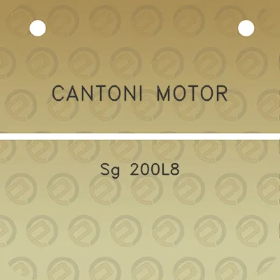 cantoni-motor-sg-200l8