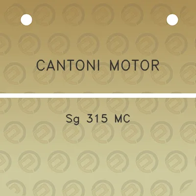 cantoni-motor-sg-315-mc