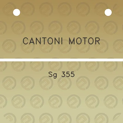 cantoni-motor-sg-355