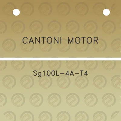 cantoni-motor-sg100l-4a-t4