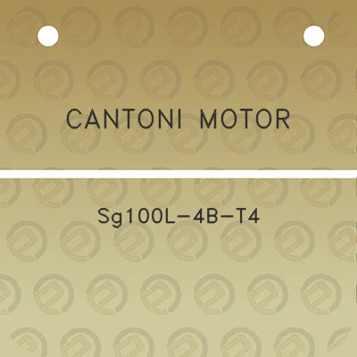 cantoni-motor-sg100l-4b-t4