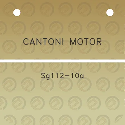 cantoni-motor-sg112-10a