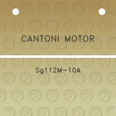 cantoni-motor-sg112m-10a